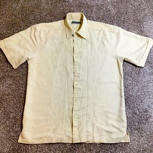 Cubavera button down short sleeve shirt (small)